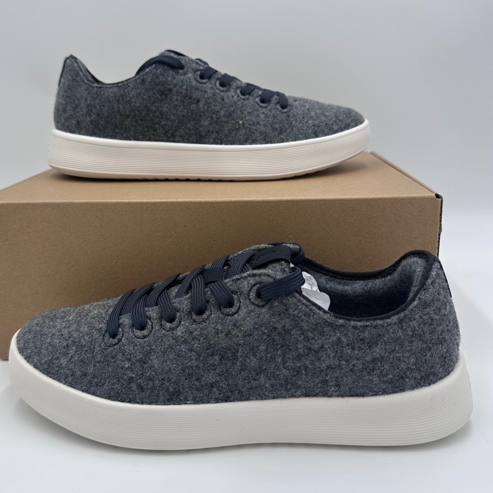 Allbirds Wool Cruiser Sneakers Womens 8 Grey Wool Lace Up Comfort Shoes